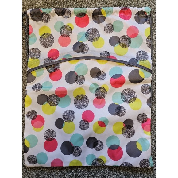 Thirty One Polka Dot Drawstring Bag Backpack - Picture 1 of 9
